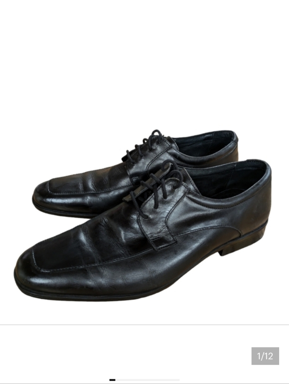 Banana Republic Factory Black Leather Oxfords Size 10